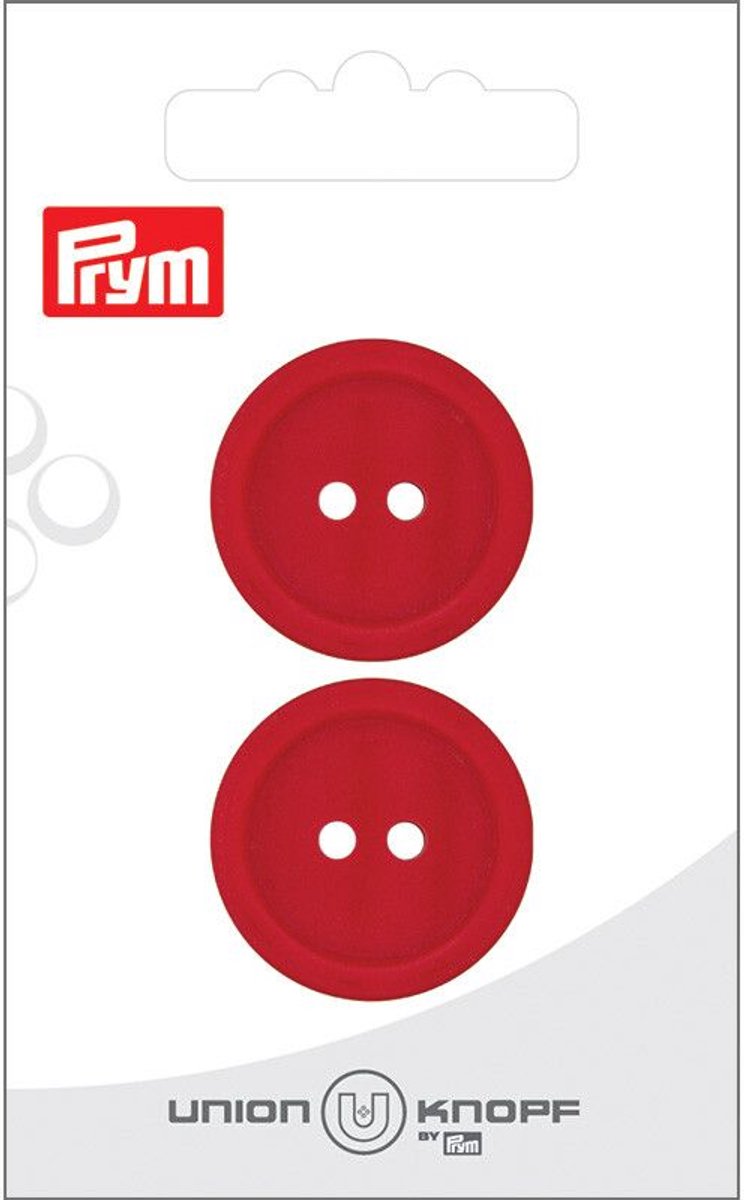 Kunststof 25mm rood 2st