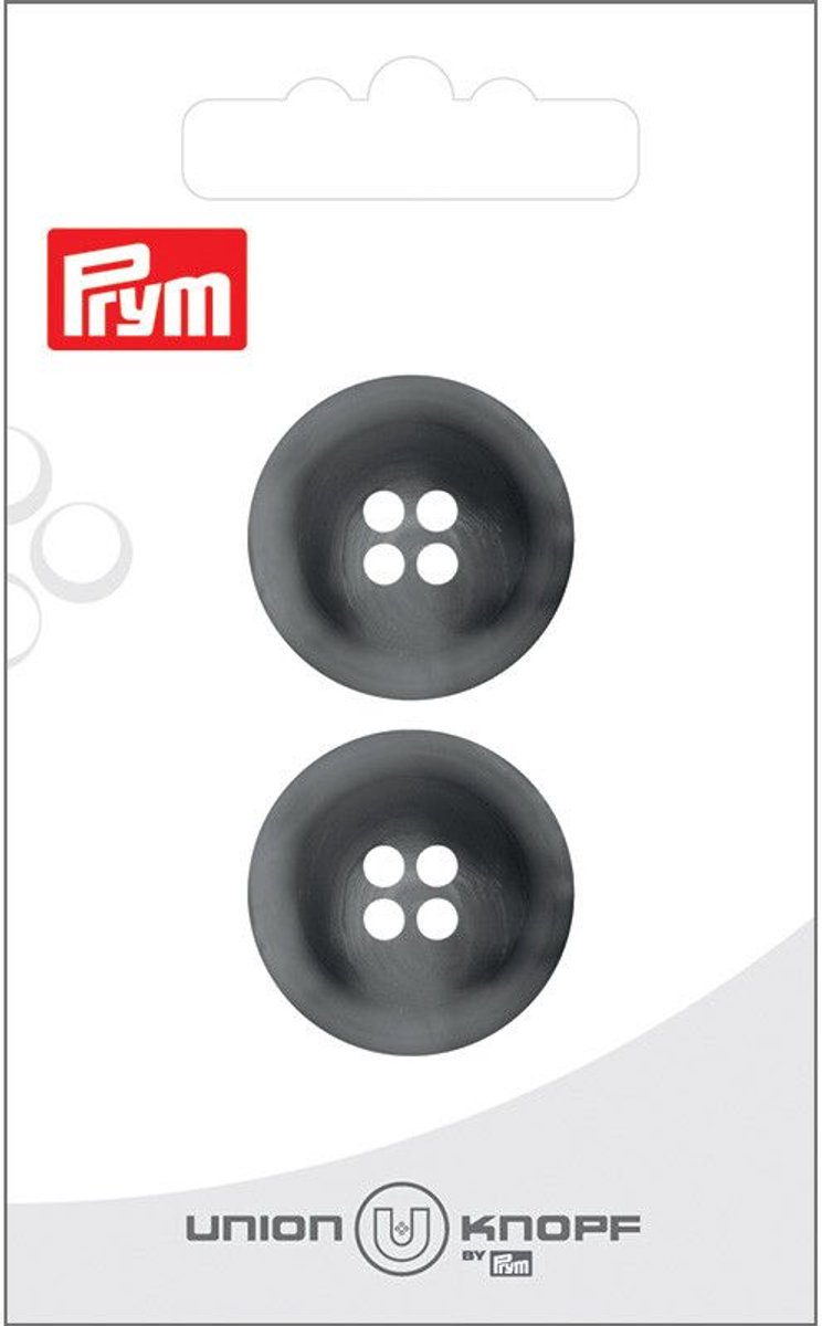 Kunststof 4 gaatjes 23mm grijs 2st