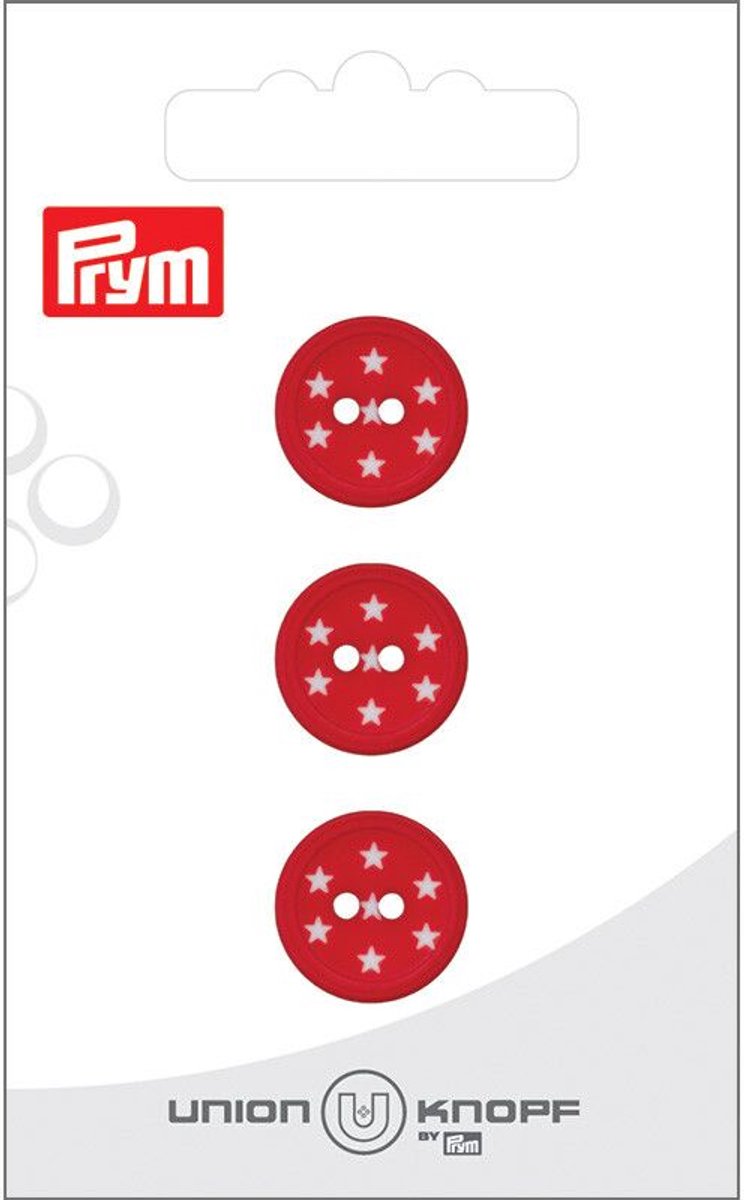 Kunststof Star 15mm rood 3st