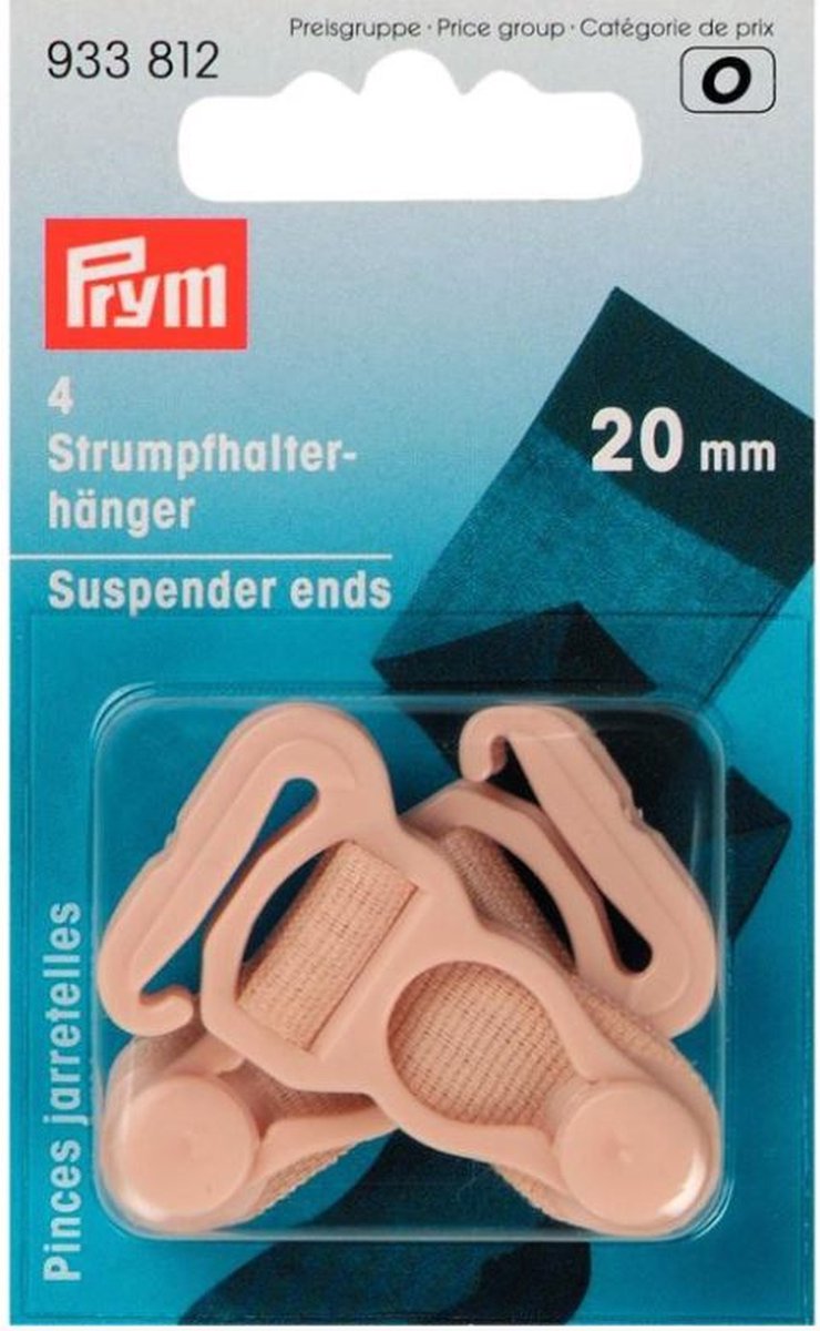 Prym - Jarretelhanger - 4 stuks - beige/beige - 20mm - 933 812