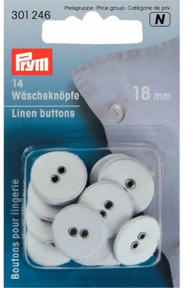   - Linnenknopen - 18mm - 14 Stuks