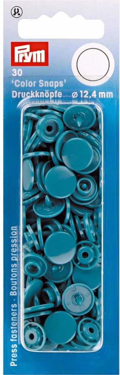   ColorSnaps rond donkerturkoois