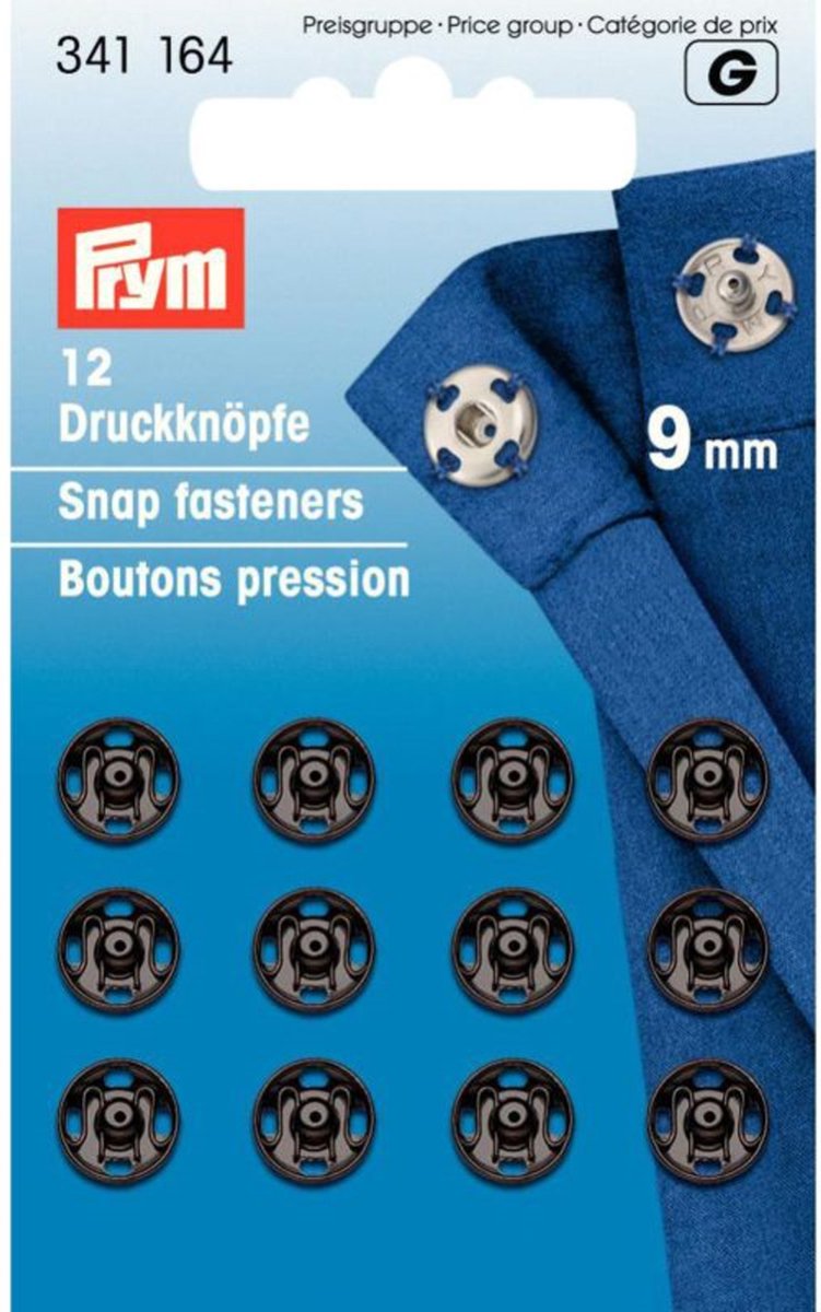   Drukkers Zwart 9mm