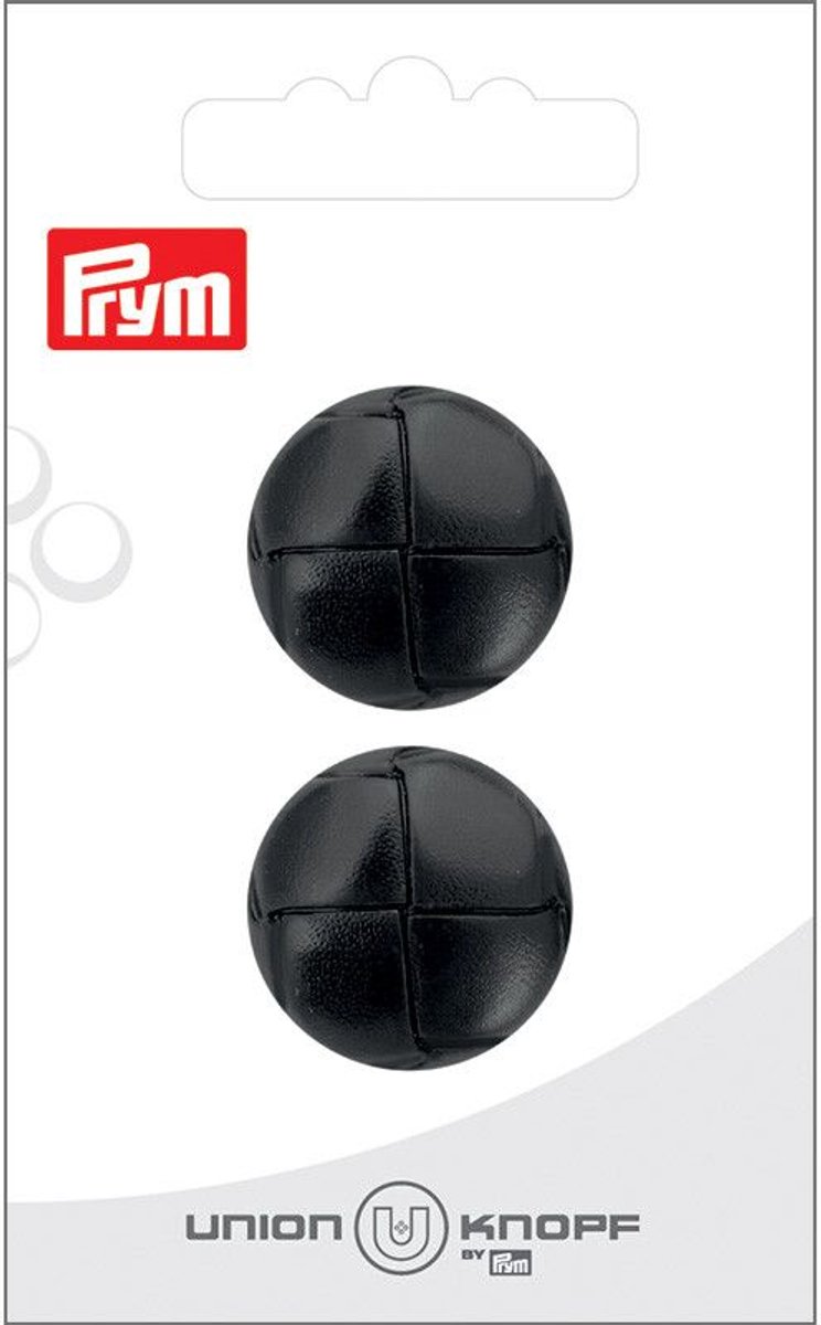   Fournituren - Knopen en sluitingen -   kunstleer 23mm zwart 2st - Fournituren elastieken band - Zwart - 1 kaart