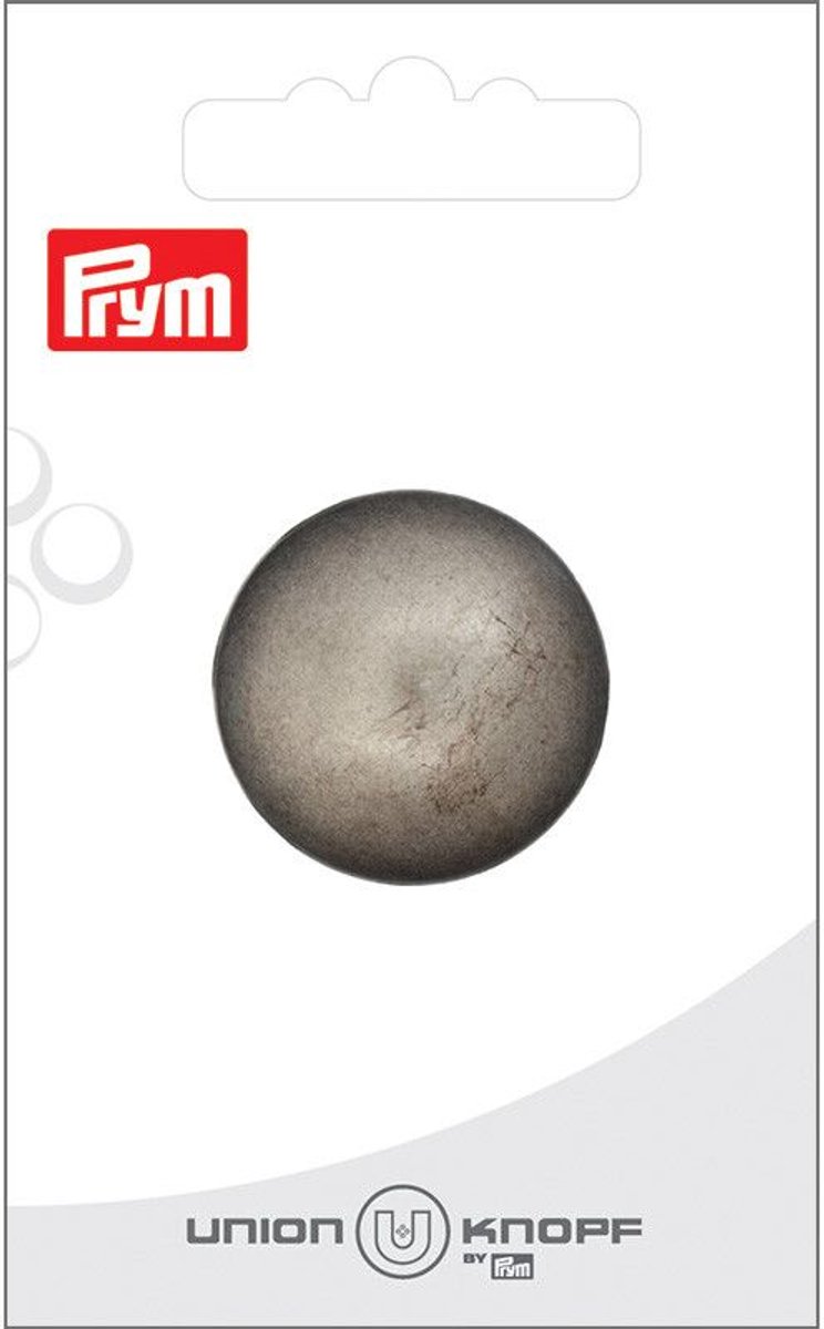   Fournituren - Knopen en sluitingen -   metaal bol 28mm antiek zilver 1st - Fournituren elastieken band - Antieke Zilverkleur - 1 kaart