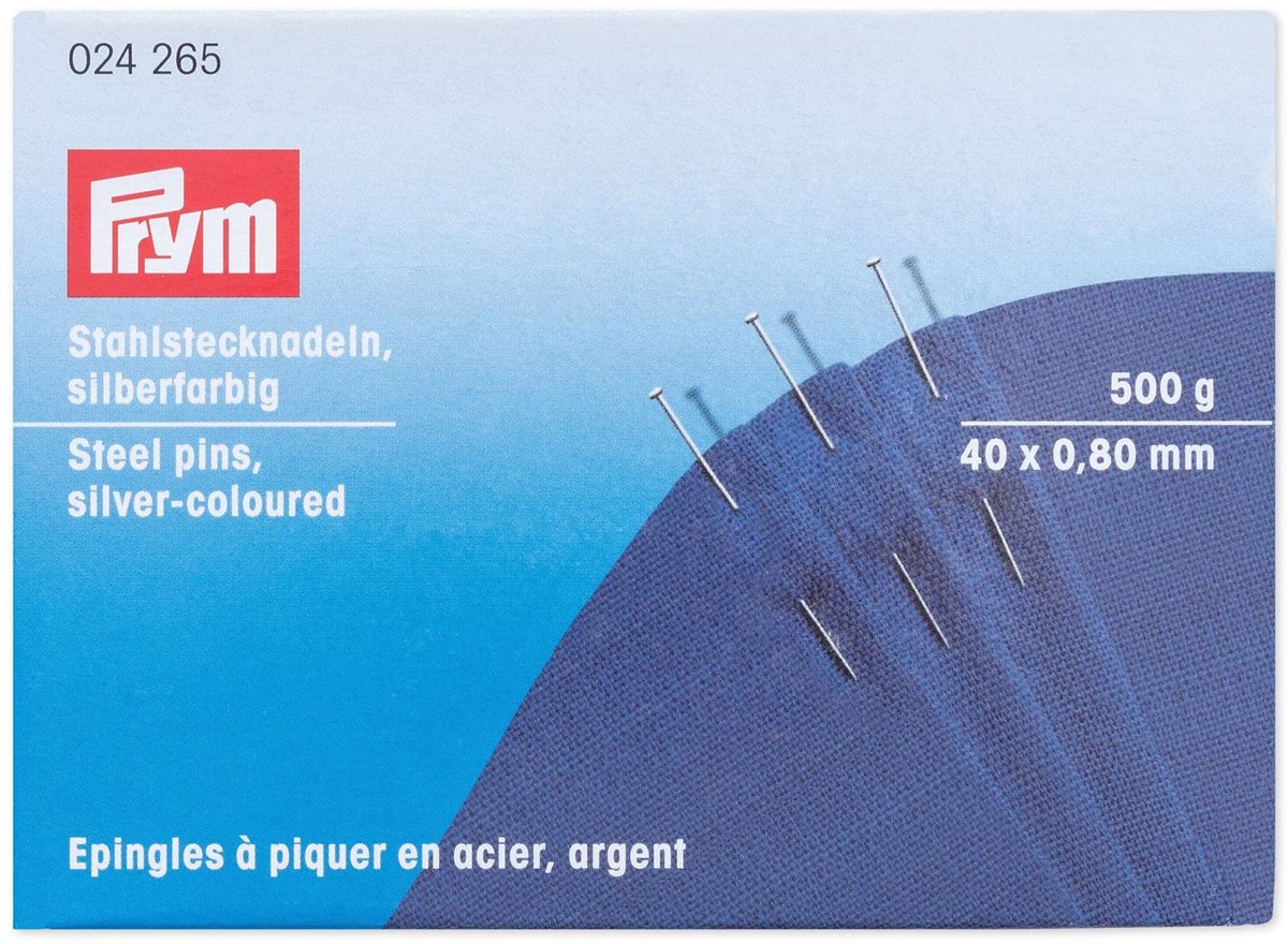   Fournituren - Naalden en  en -  en staal gehard No. 11 F 0,80 x 40 mm zilverkleurig 500 g - Fournituren elastieken band - Zilverkleurig - 1 karton