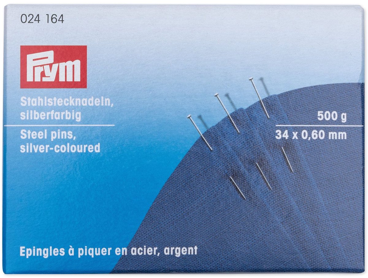   Fournituren - Naalden en  en -  en staal gehard No. 8 EF 0,60 x 34 mm zilverkleurig 500 g. - Fournituren elastieken band - Zilverkleurig - 1 karton