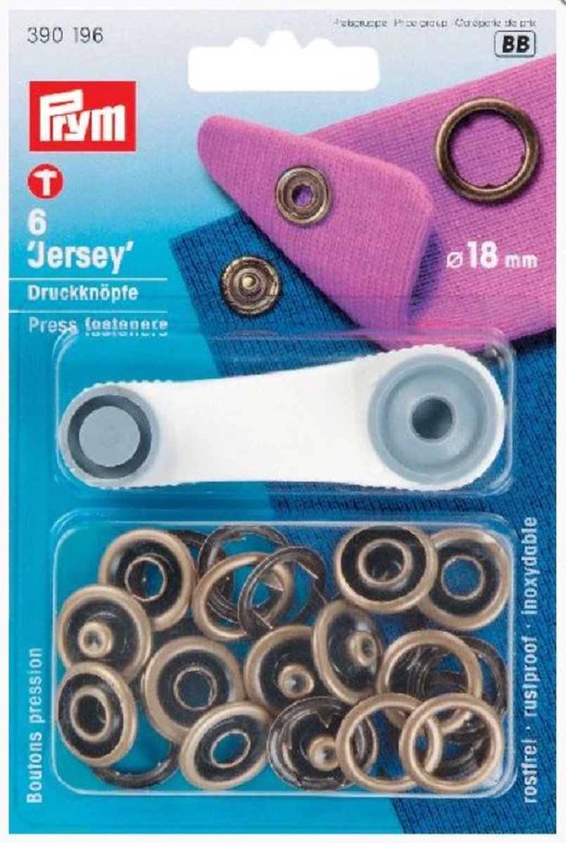 Prym Jersey Drukknopen 18mm