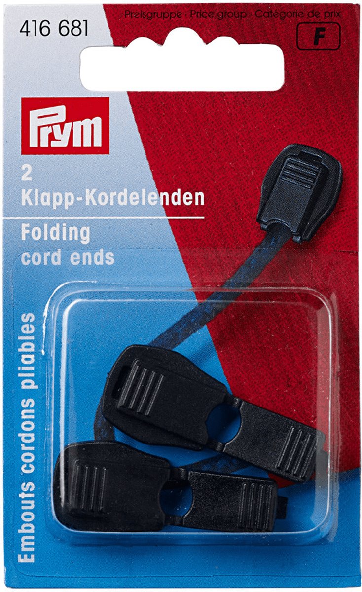 Prym Klik-koordeinden - Zwart - Hobby