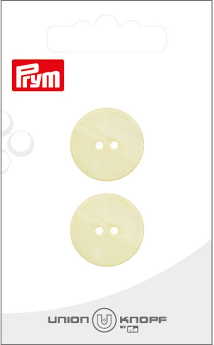 Schelp 20mm geel 2st -  