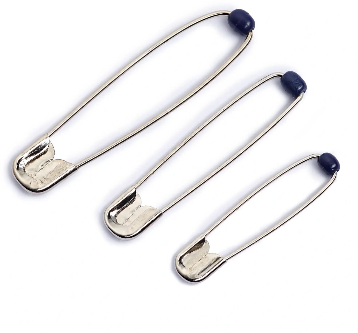 Veiligheidsspelden met kogel staal No. 2 zilverkleurig 41 mm 10 st. - Veiligheidsspelden -  