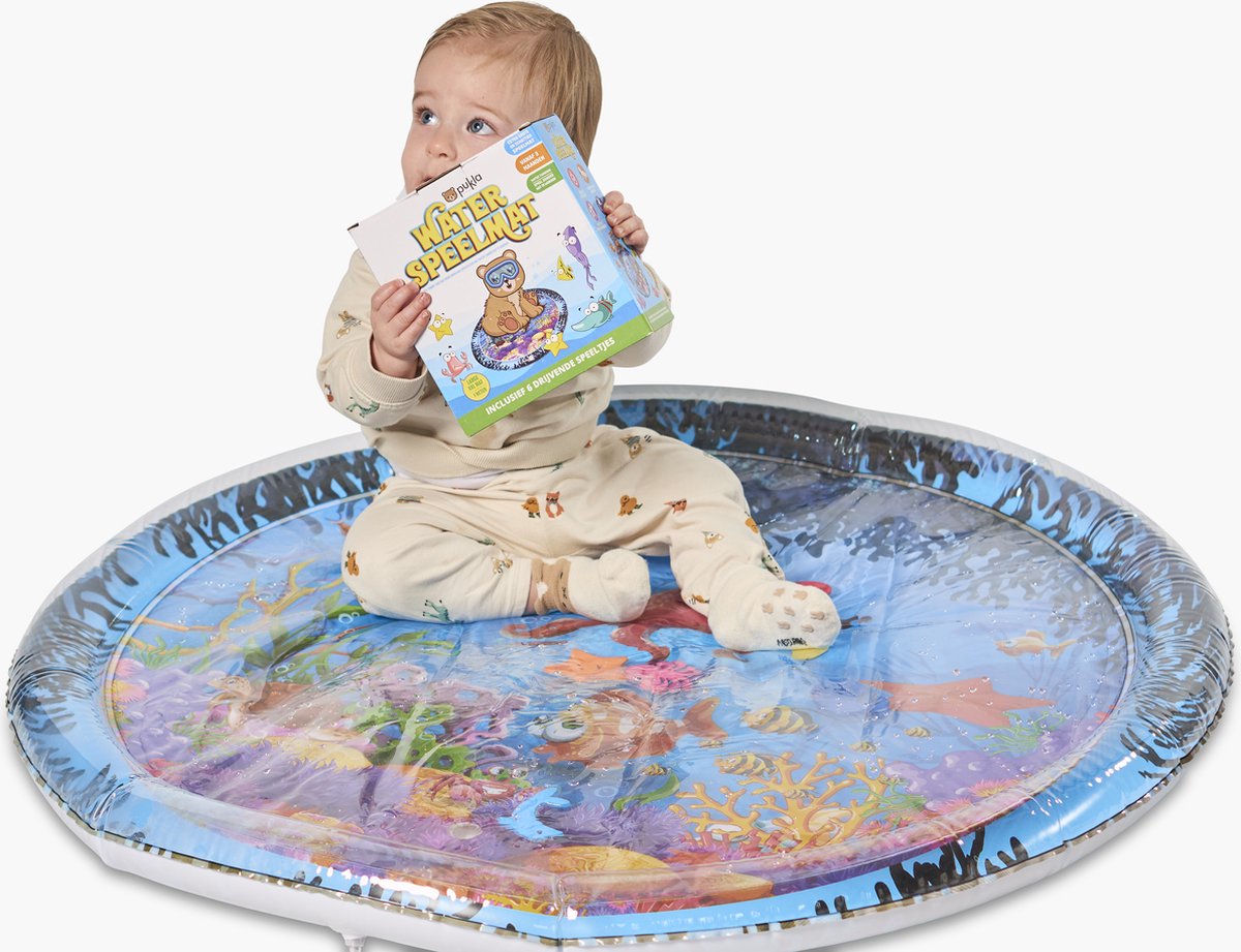 Pukla®  XXL Waterspeelmat voor Baby - Watermat voor 2 Baby’s - Speelmat & Speelkleed - Kraamcadeau Winter en Zomer