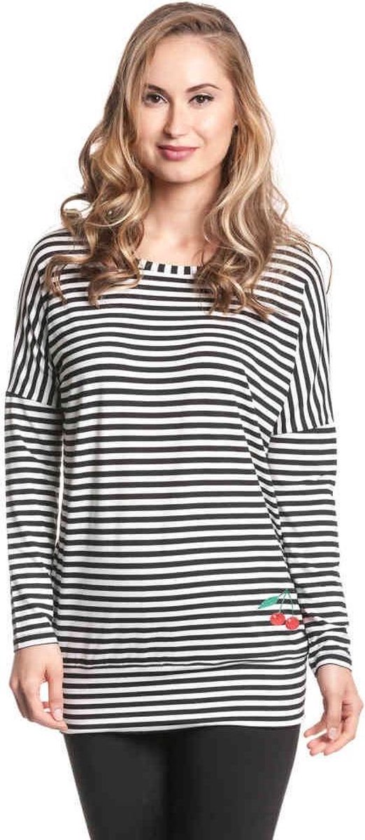 Pussy Deluxe Longsleeve top -M- Stripes Multicolours