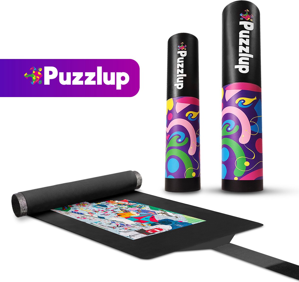 Puzzlup 3000 - XXL puzzelmat - Zelfsluitend en Antislip - De portapuzzle die je in 1,2,3 opbergt - Puzzel mat voor elke legpuzzel tot wel 3000 stukjes - 95 x 150 cm