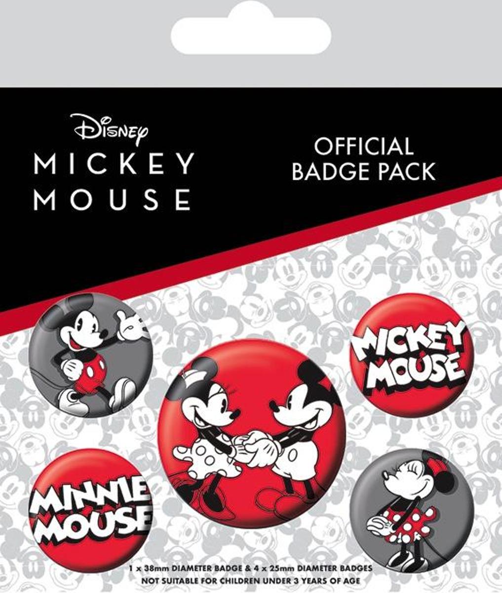 DISNEY - Pack 5 Badges - Mickey Mouse