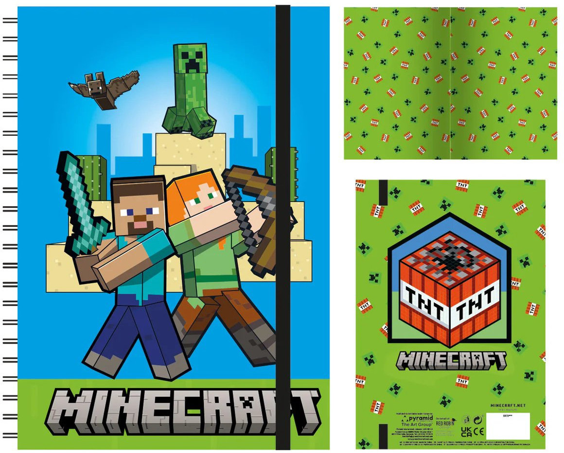 Minecraft A5 Notebook - Steve and Alex