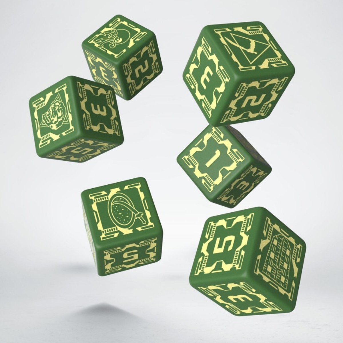 Battletech House Liao D6 Dice set 6