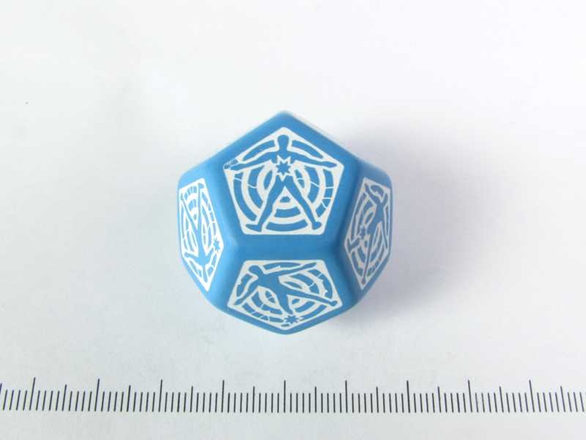 D12 Hit location Dice - Blauw