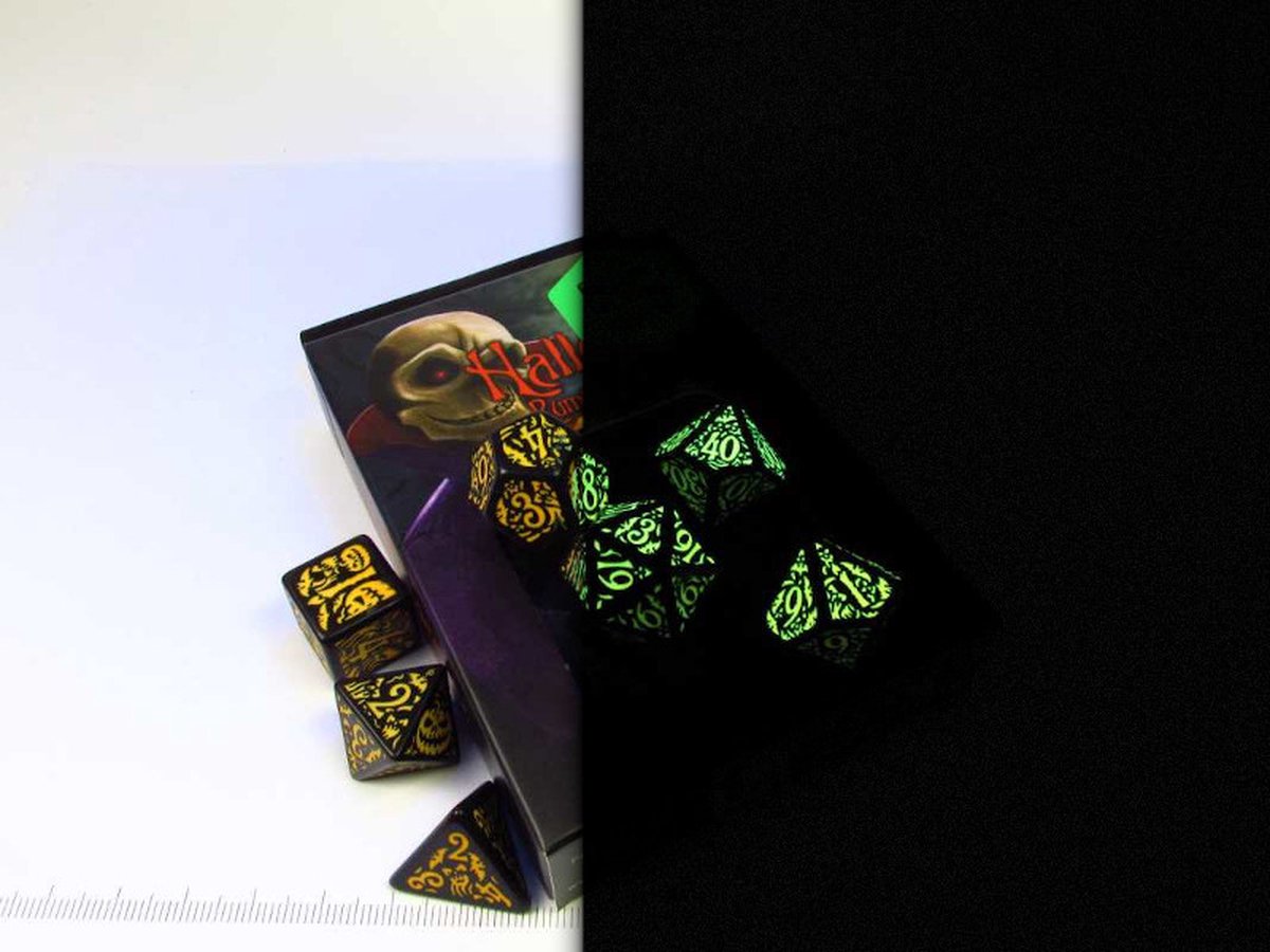 Halloween - Glow in the Dark polydice set