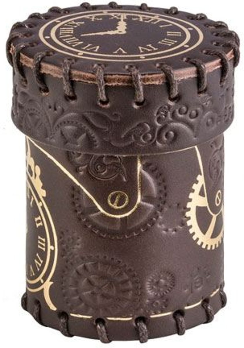 Steampunk Dice Cup brown & golden