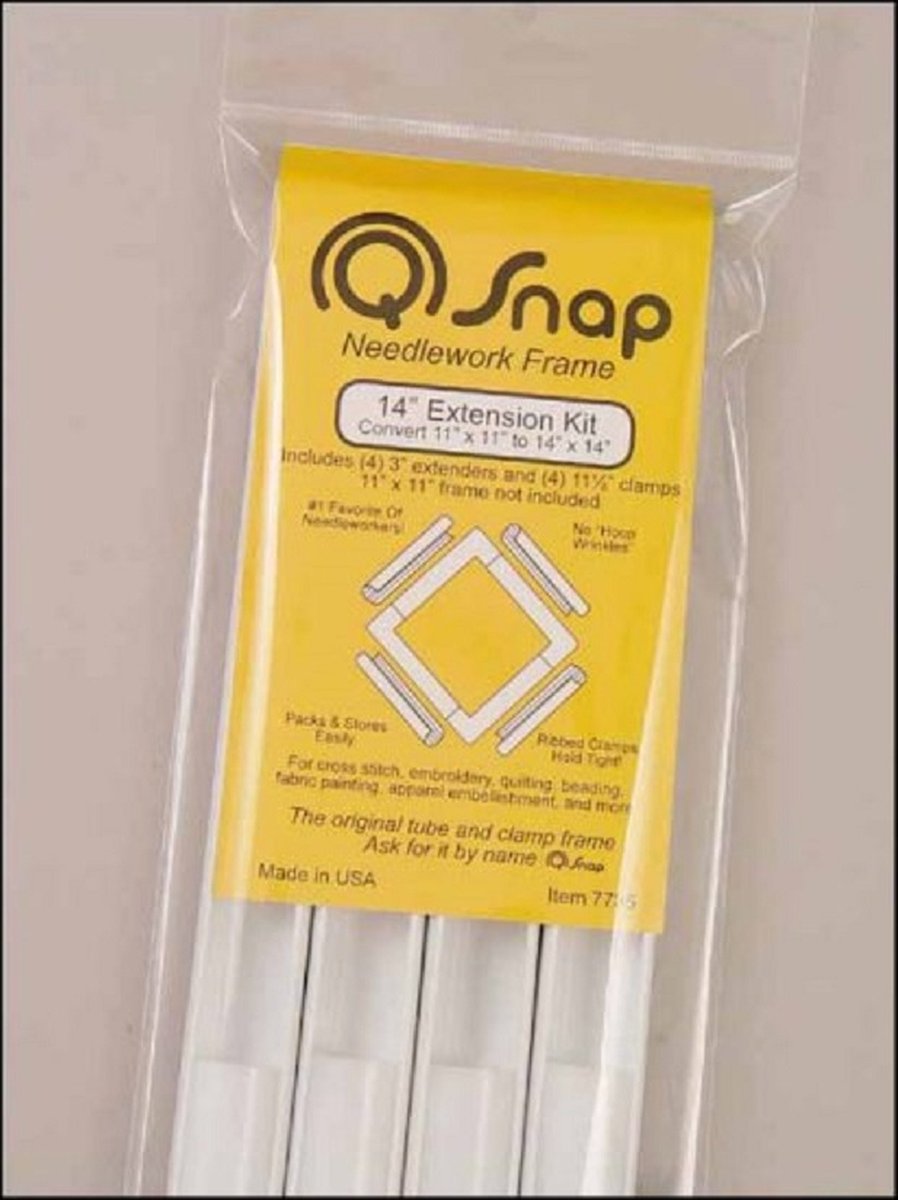 Q-Snap 3 inch vergrootset (extention set/4 voor de 11 inch (28cm)Q-snap) Maak van uw 28 cm qsnap een 35cm qsnap