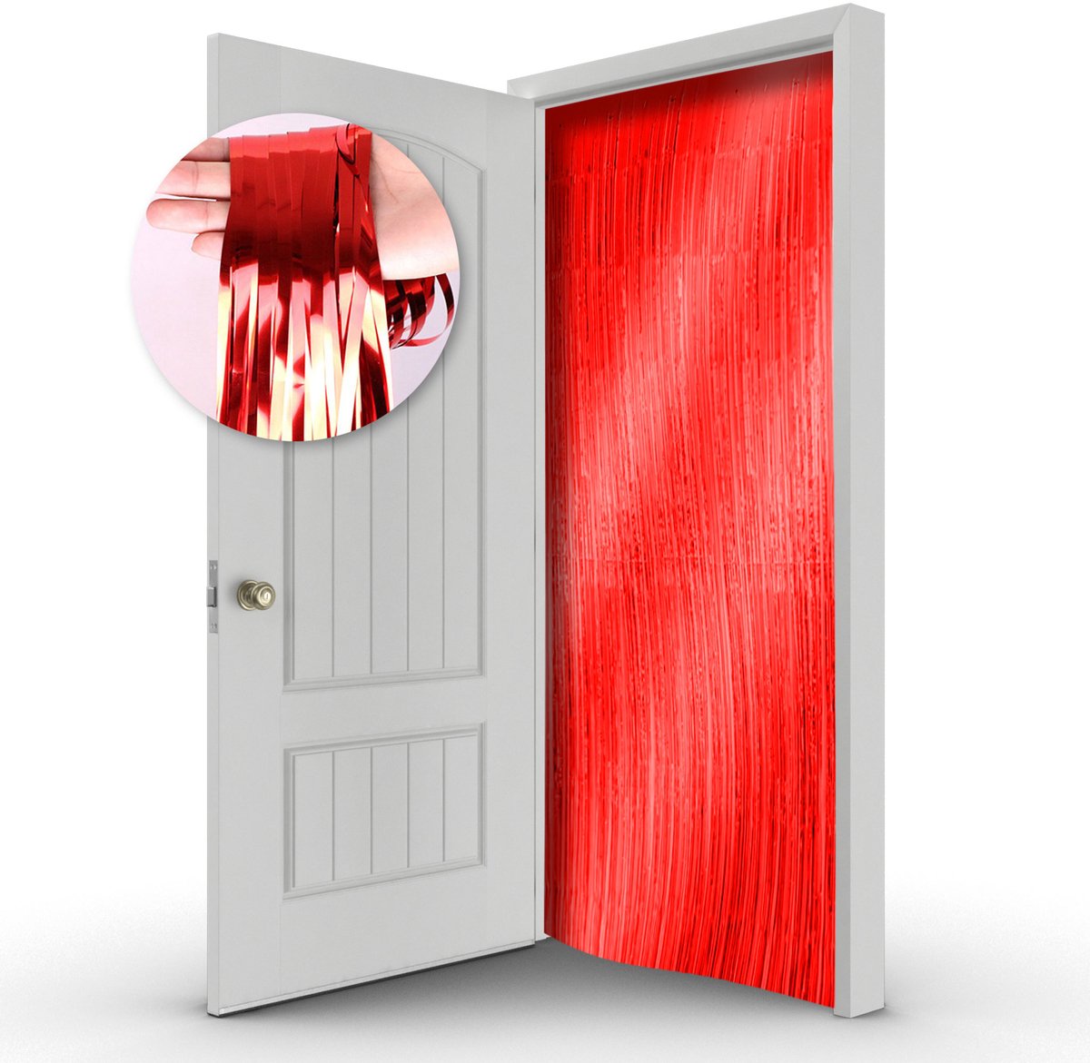 Valentijn Decoratie Backdrop Glittergordijn Deurgordijn Rood Glitter Deur Folie Gordijn Rode Huwelijk Versiering 200 Cm