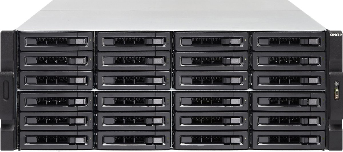 16-Bay TurboNAS/ SAS 12G/ SAS/SATA 6G/ Xeon E3-1246 v2 3.5GHz/ 16GB RAM/ 4-LAN/10G-ready/ iSCSI/ RAID 0/1/ 5/ 6/ 10/ 5+spare/ 6+spare/ 10+spare/ global hot