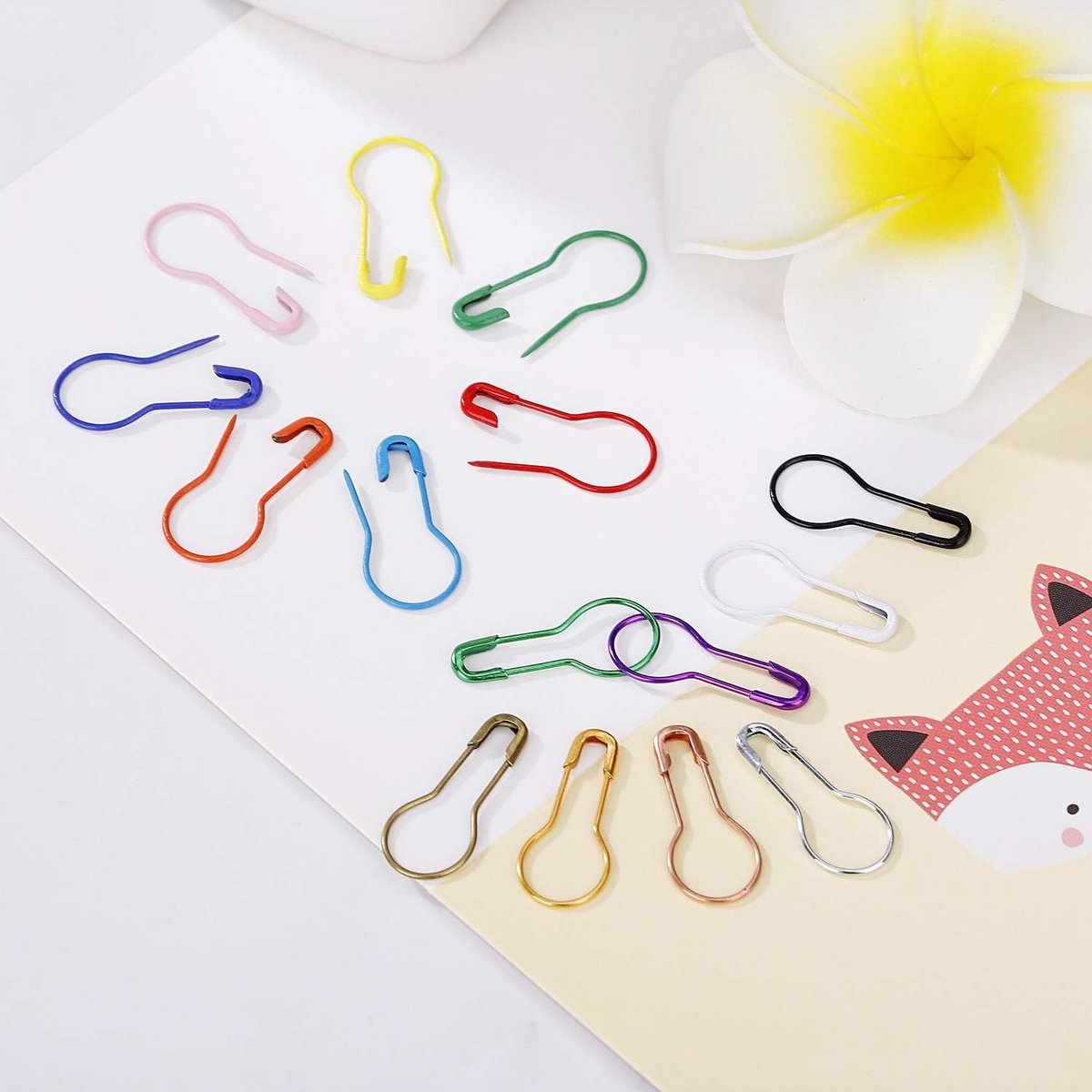   -750 stuks metalen veiligheidsspelden, kalebasspelden voor doe-het-zelf-knutselwerkjes en kleding - 15 kleuren