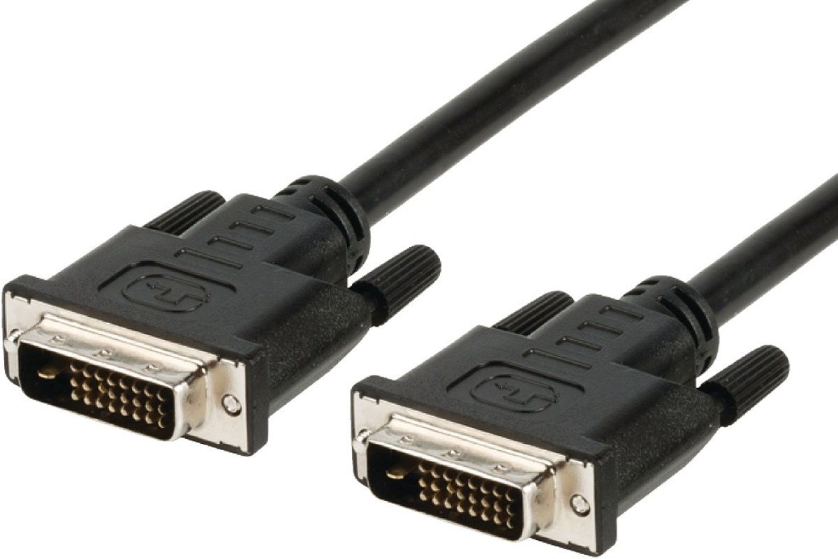 DVI Kabel DVI-D 24+1-Pins1.00 meter Zwart