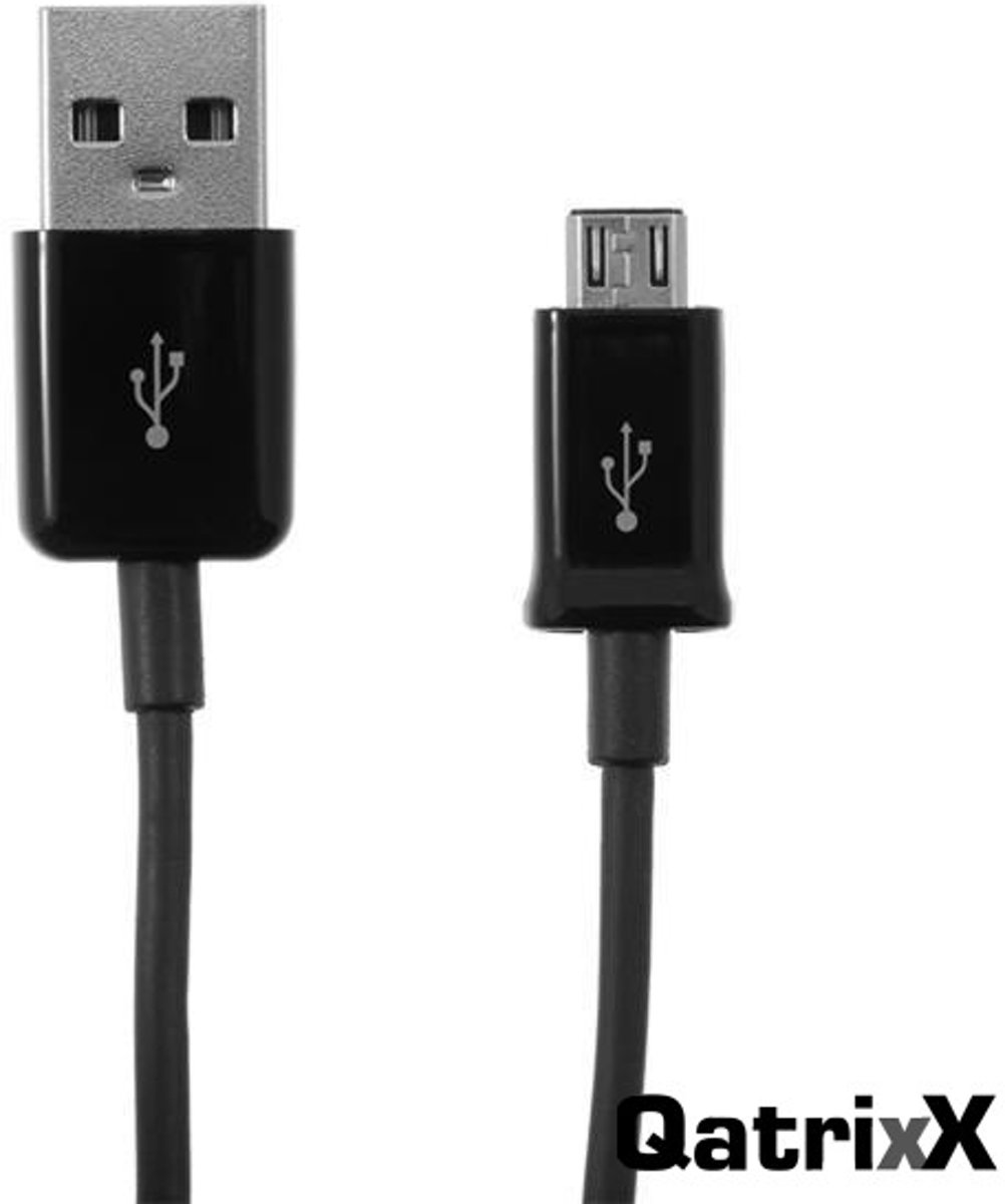 Datakabel Micro USB 2 meter Zwart