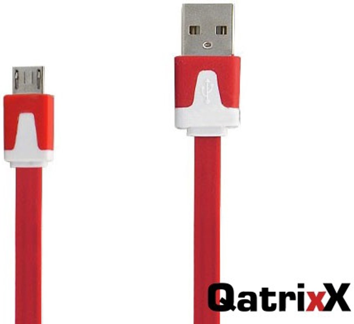 Micro USB Datakabel 1 meter voor Samsung Galaxy A3 Rood