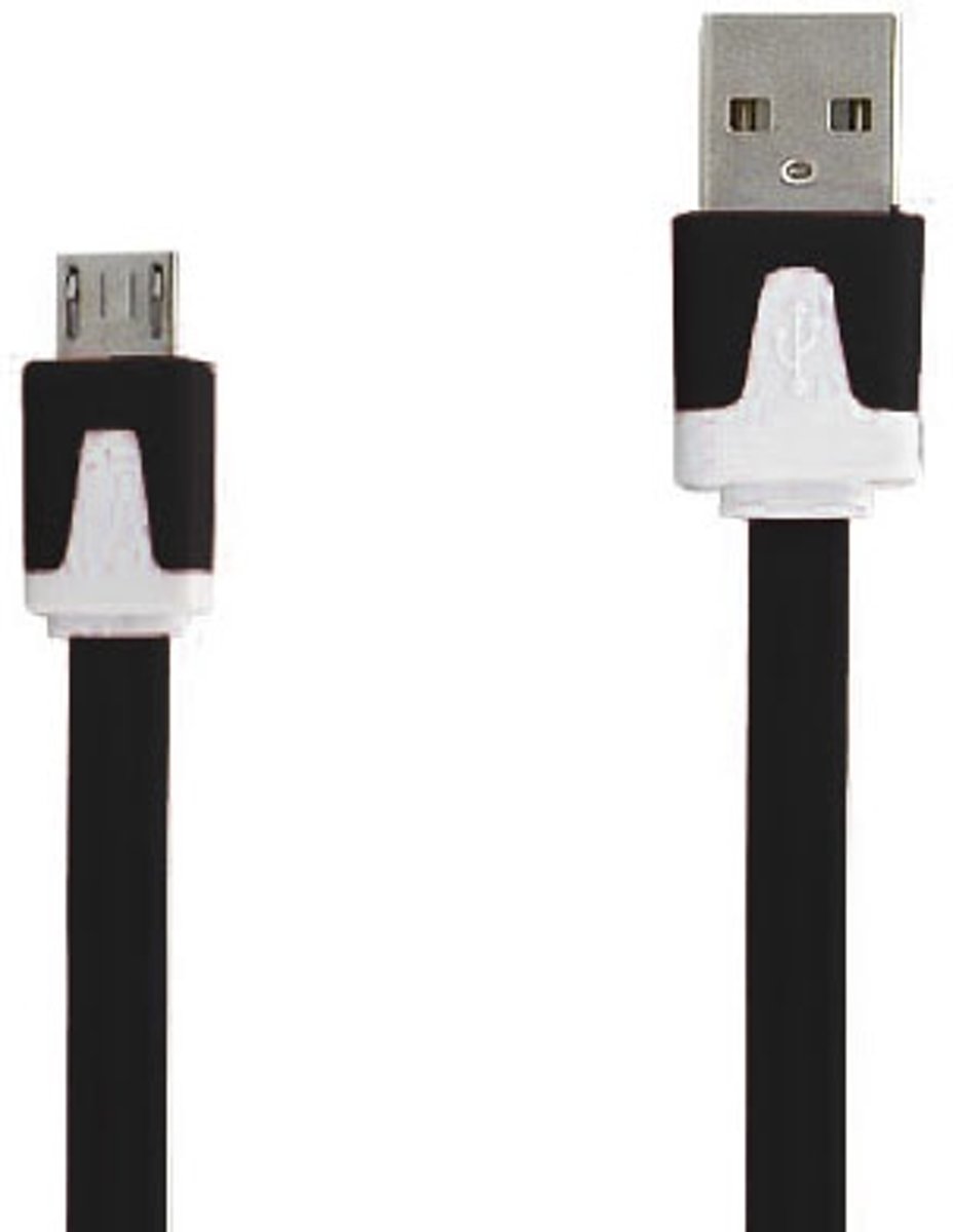 Micro USB Kabel Datacable 2 meter Universeel Zwart Black