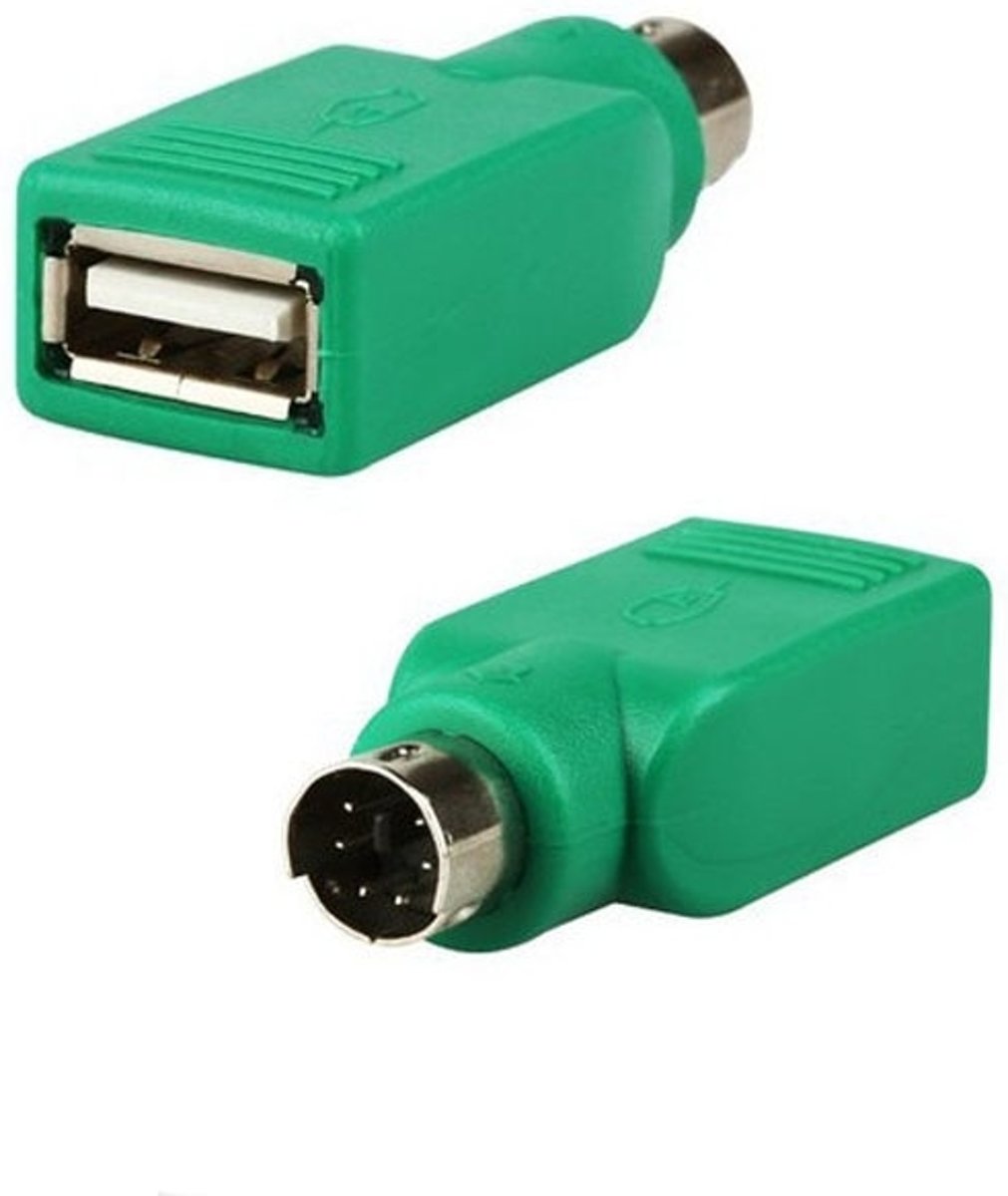 PS/2 Male naar USB Female adapter