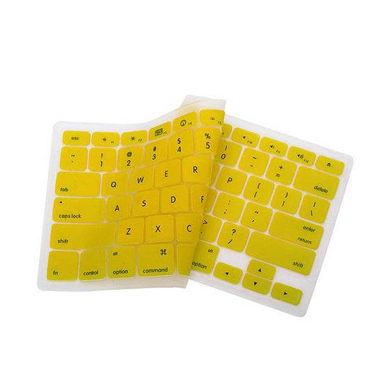 Qatrixx CrystalGuard Keyboard Cover Protector Toetsenbord bescherming Macbook Air, Pro Yellow Geel