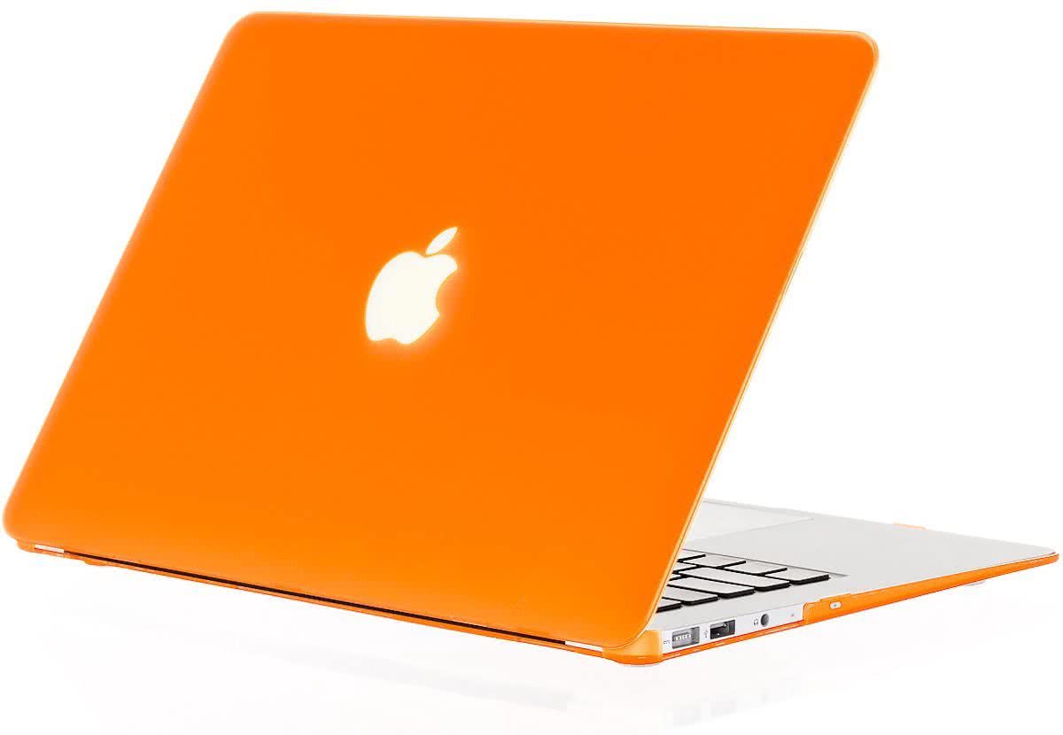 Qatrixx Macbook Air 13 inch Hard Case Cover Laptop Hoes Oranje