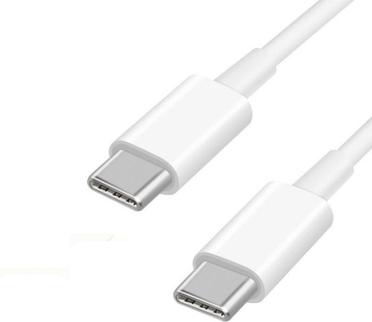 Type-C USB-C 3.1 naar Type-C USB-C laadkabel datakabel 1 meter Wit