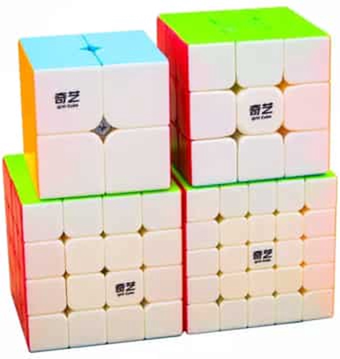 qiyi cadeauverpakking 2x2, 3x3, 4x4 en 5x5