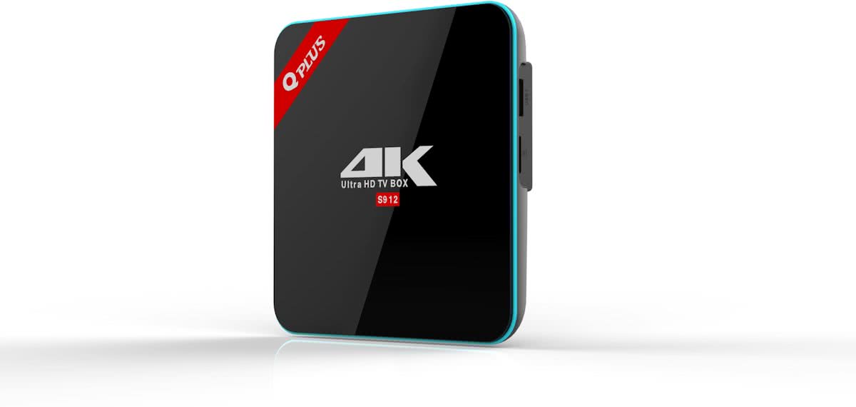 Android TV Box Q PLUS 3/32GB Kodi + Rii draadloos toetsenbord WIT