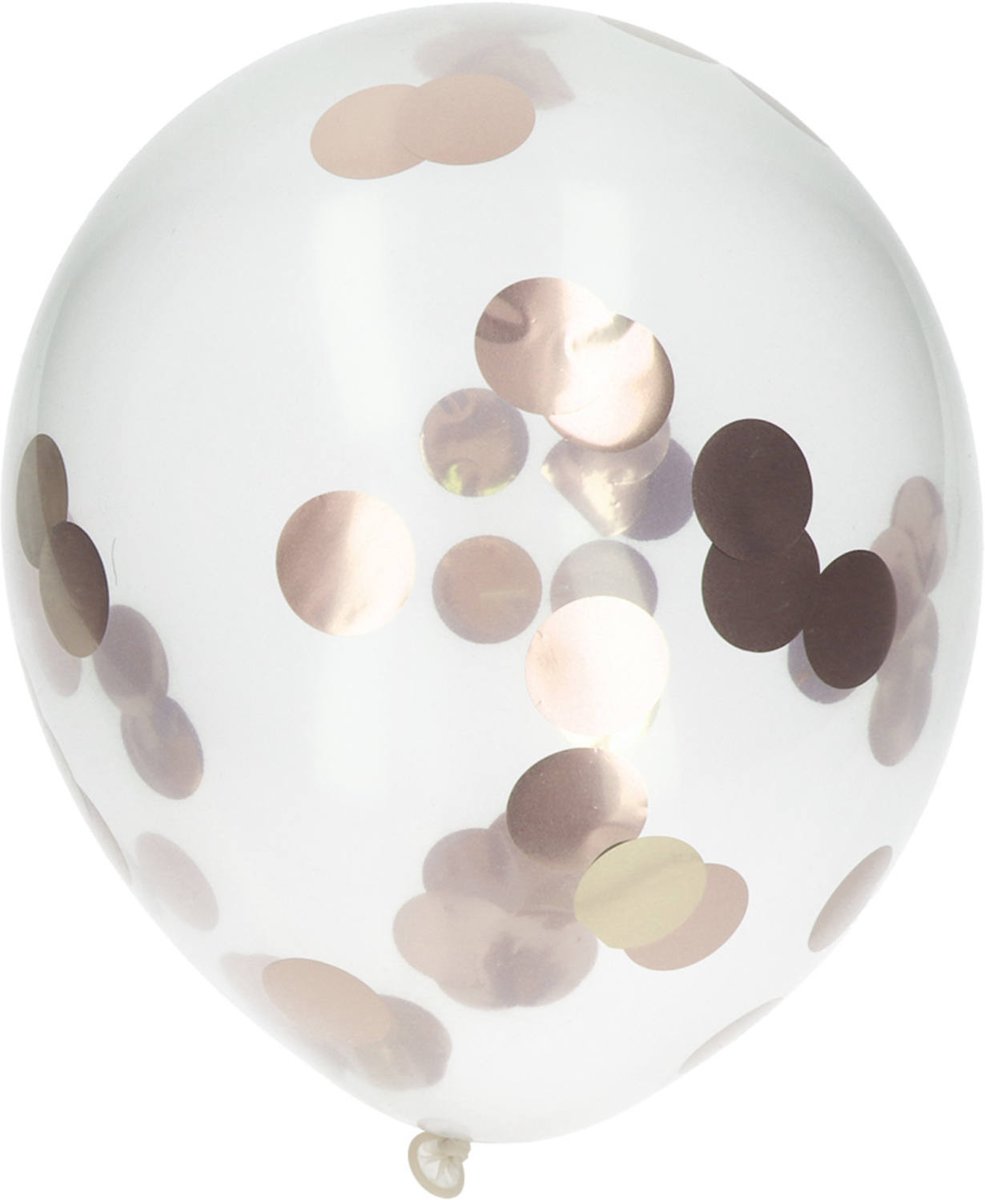 12in/30cm Confetti balloon Rose Gold/4