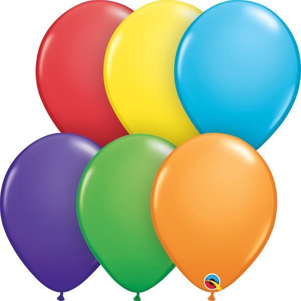 Ballonnen Bright Rainbow 11in/28cm  100stuks