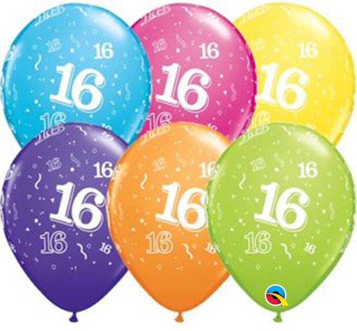 Ballonnen Happy Birthday 16 jaar