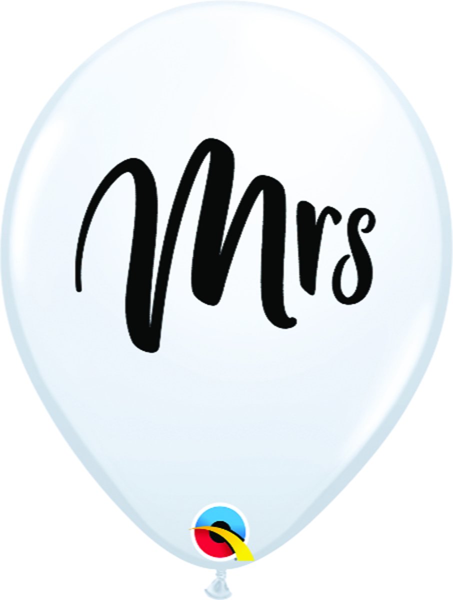 Ballonnen MRS Wit (25 stuks)