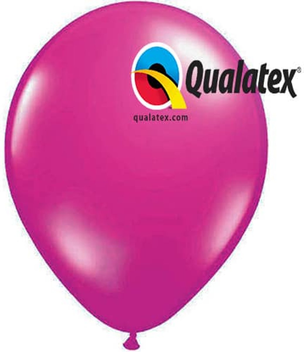 Ballonnen Metallic Magenta 30 cm 25 stuks