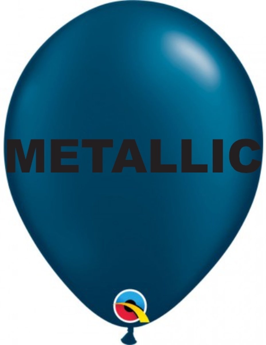 Ballonnen Metallic Midnight Blue 13 cm 100 stuks