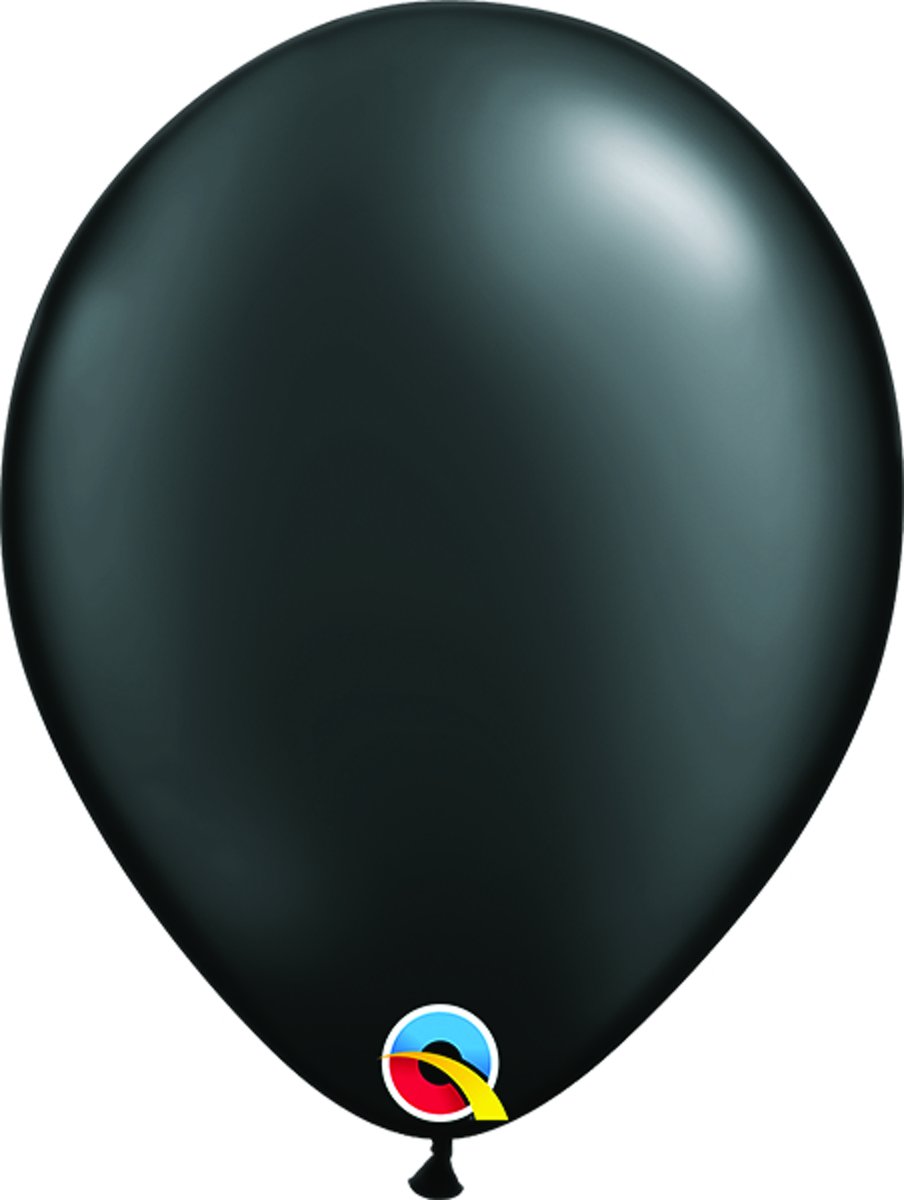 Ballonnen Metallic Zwart 13 cm 100 stuks