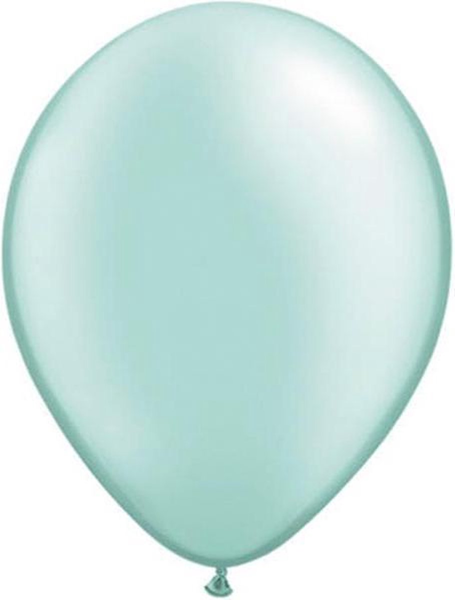 Ballonnen Pearl Mint 15 cm 100 stuks