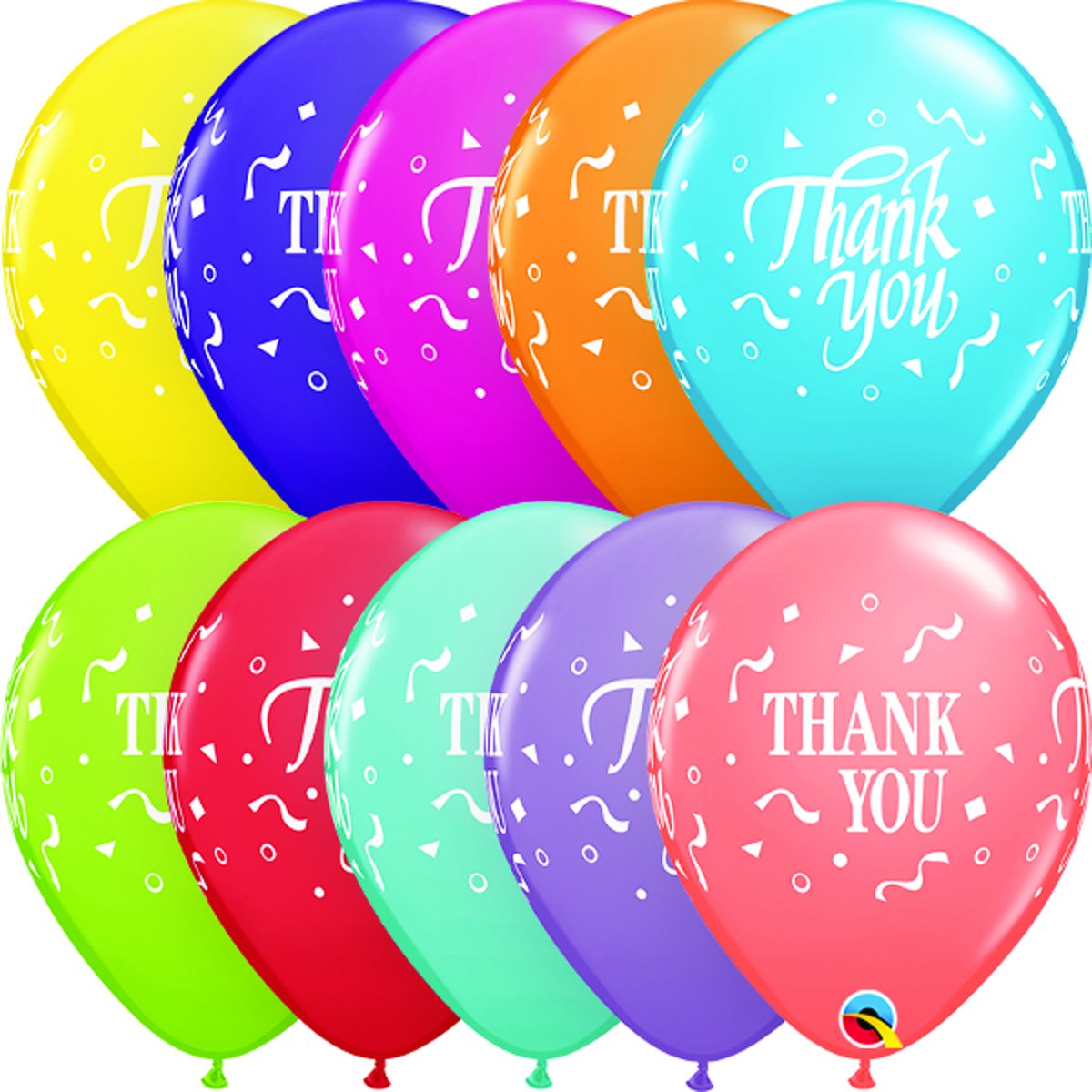 Ballonnen Thank You Assortiment (25 stuks)