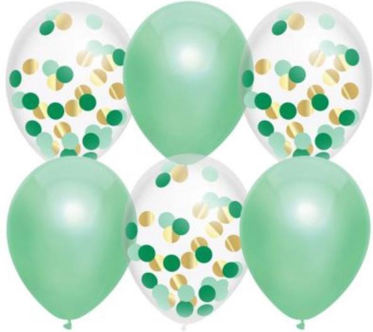 Ballonnen mix Lovely Mint 6 stuks