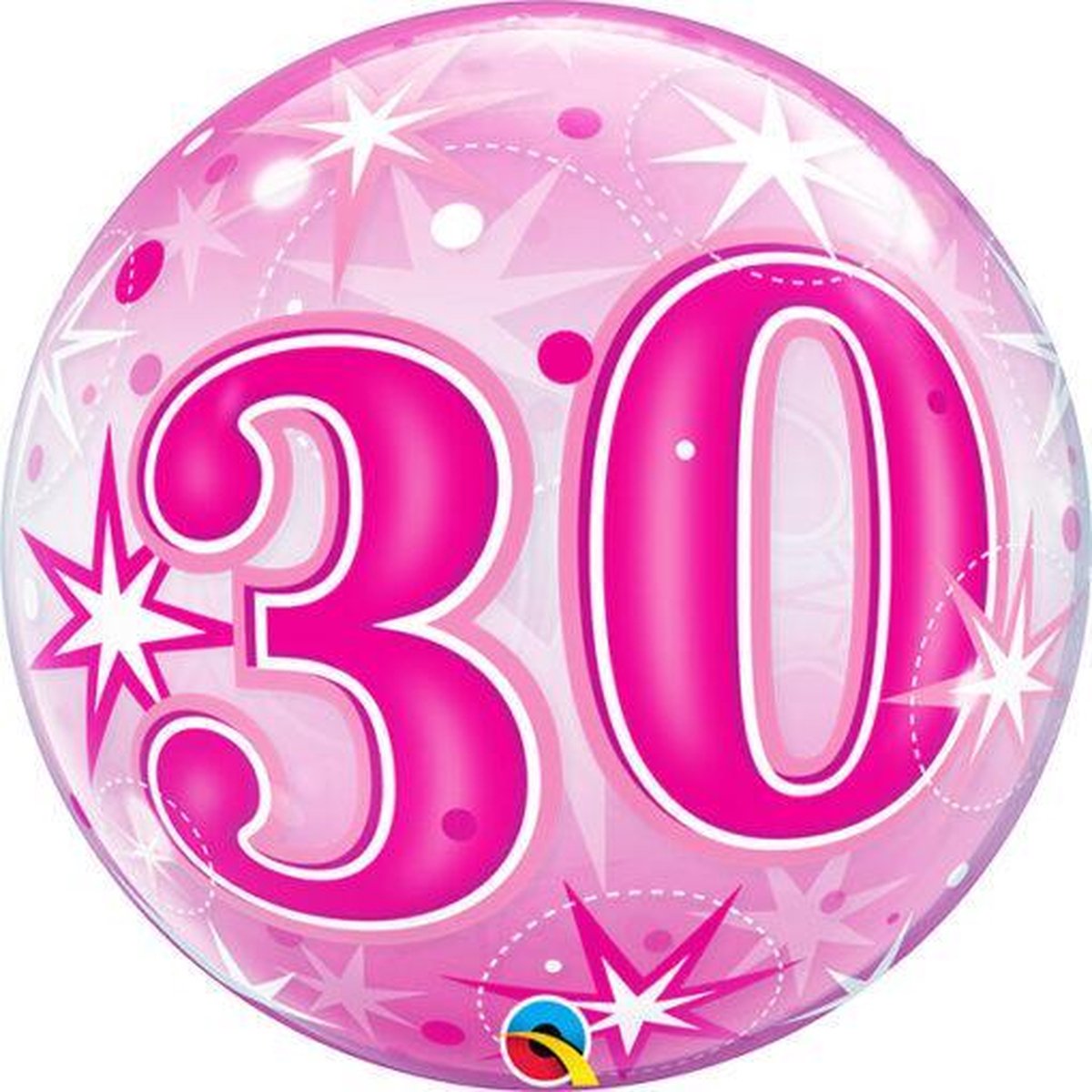 Bubble Sparkle Pink 30 jaar