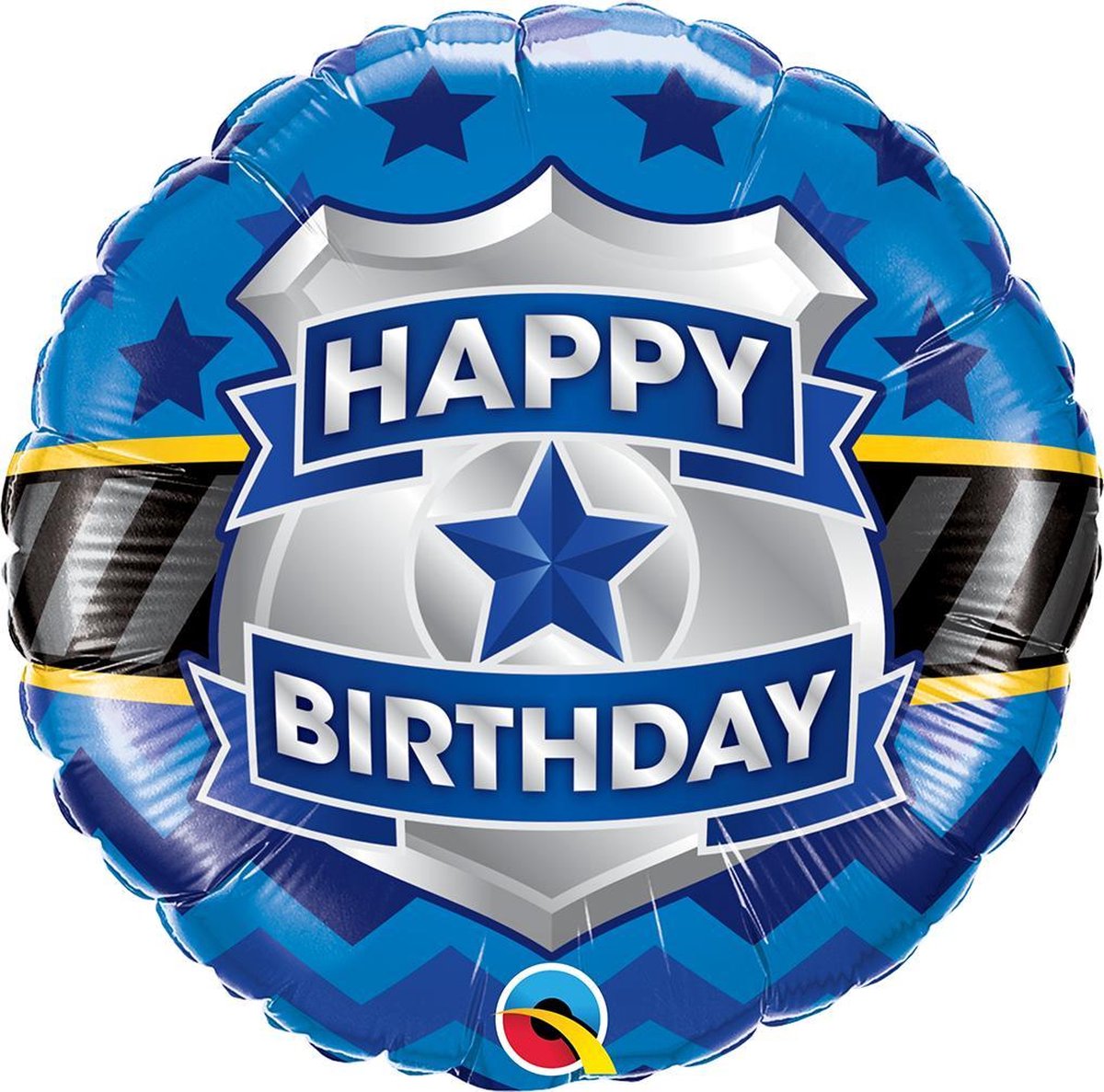 Folieballon Happy Birthday Police Badge